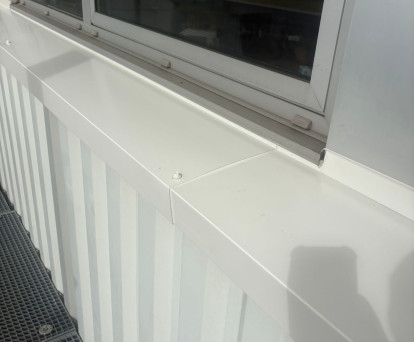 Façonnage et pose de 34 ml d'appui de fenêtre sur mesure